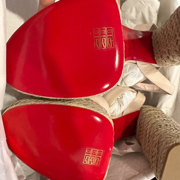 Christian Louboutin SUPER MARIZA 130 Platform Heels Espadrille Sandal Shoes - Picture 14 of 15